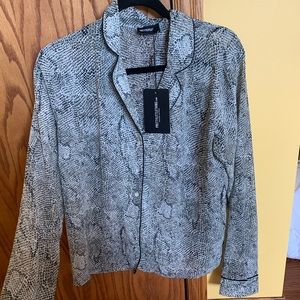 Snake print blouse